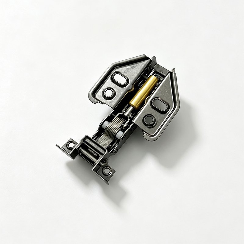 Aluminum Frame Hinge (Gunmetal Finish) Gunmetal aluminum frame hinge with soft-close damping